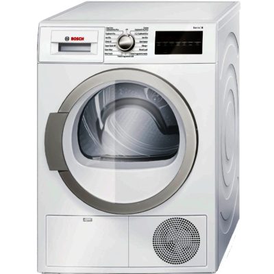 Bosch WTG86400GB 8kg Condenser Tumble Dryer in White Bosch WTG86400GB 8kg Condenser Tumble Dryer in White